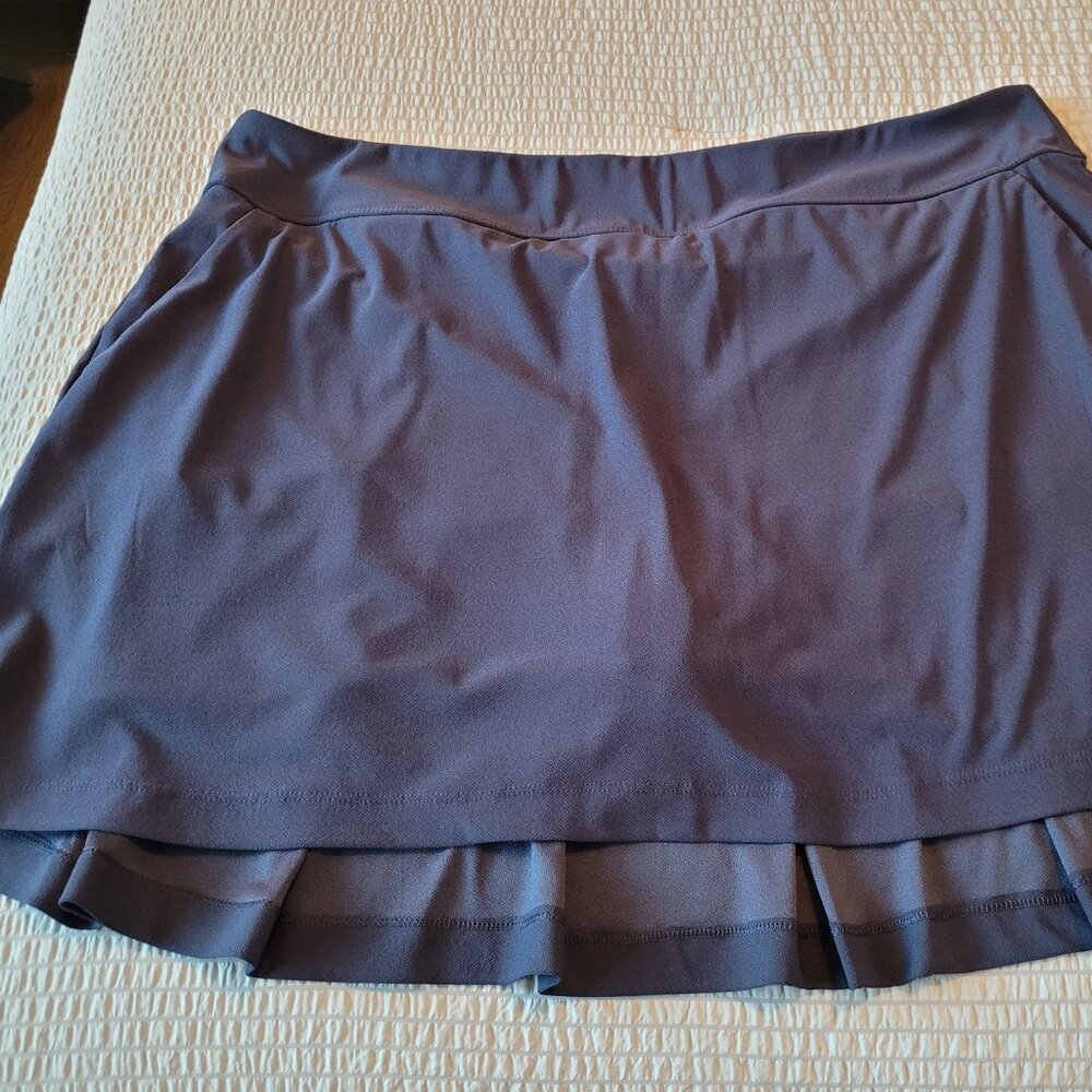 Greg Norman 17" Backpleat Pull-On Skort -Navy- XXL